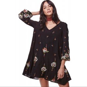 Free People Embroidered Minidress